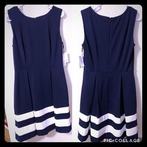 Navy blue with white stripes Calvin Klein Dress